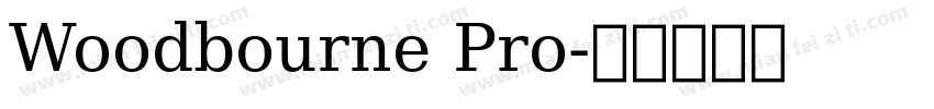 Woodbourne Pro字体转换